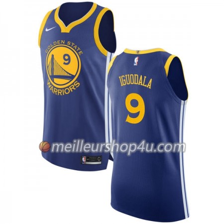 Maillot Basket Homme Golden State Warriors Andre Iguodala 9 Nike 2017-18 Bleu Swingman
